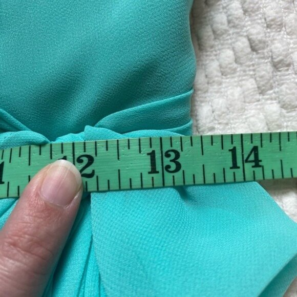 Alexia Designs Seafoam Green Spaghetti Strap Knee-Length Formal Dress Size 12 - Picture 7 of 8